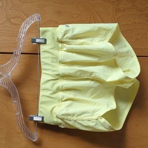 Zella size small yellow athletic shorts with liner